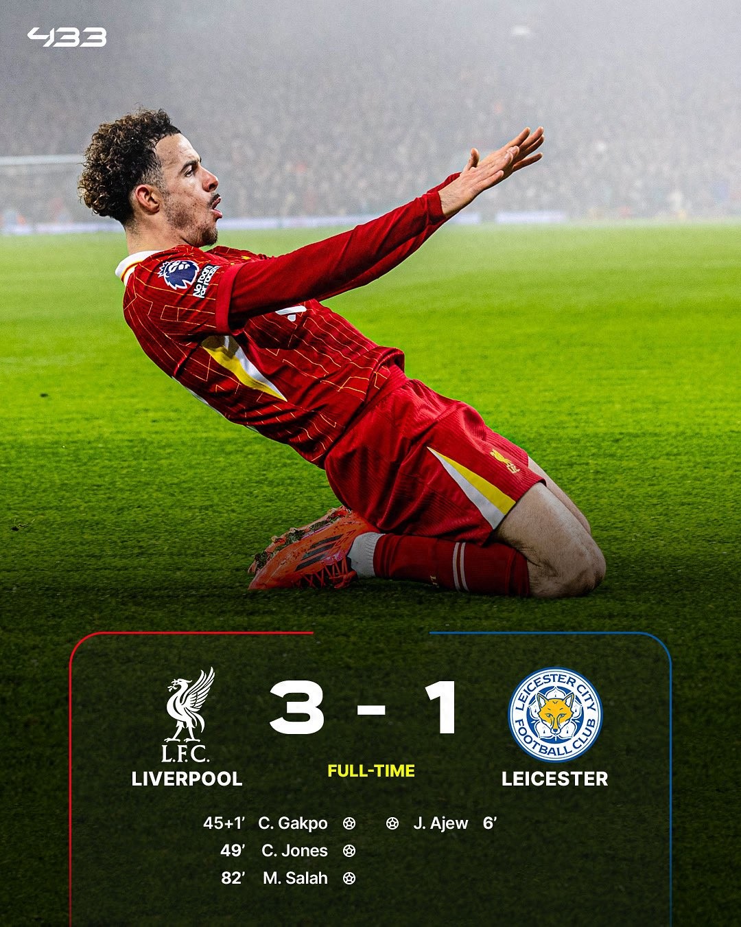 利物浦客场-力克桑德兰，继续领跑！